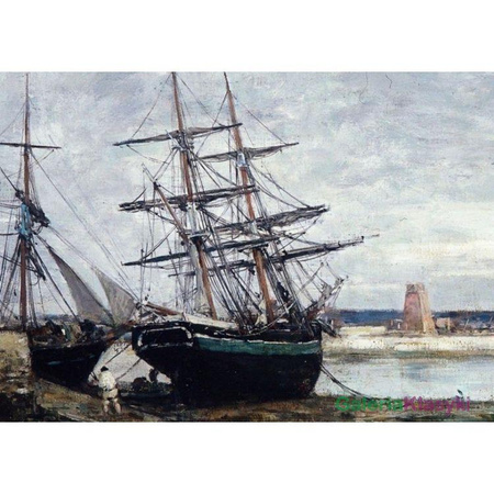 "Odpływ w porcie Camaret" - Eugene Boduin