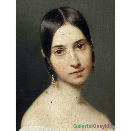 Portret dziewczyny - Ferdinand Georg Waldmuller