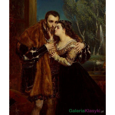 Zygmunt August z Barbarą na dworze radziwiłłowskim w Wilnie - Jan Matejko