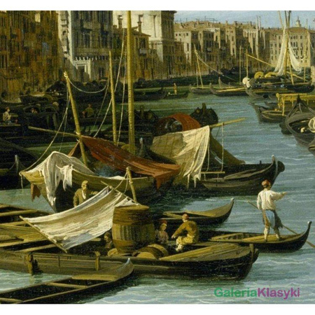 Grand Canal w pobliżu mostu Rialto - Canaletto