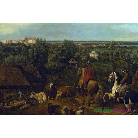 Widok Ujazdowa i Łazienek - Bernardo Bellotto