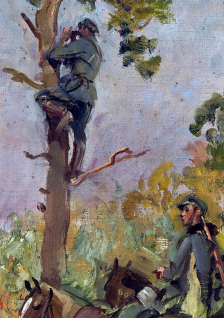 Zwiad konny - Wojciech Kossak