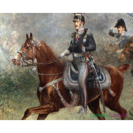 Książę Józef Poniatowski na czele wojsk pod Lipskiem - Jan Chełmiński