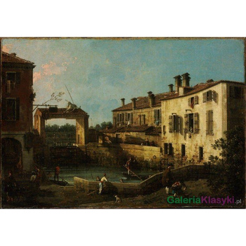 Dok niedaleko Dolo - Canaletto