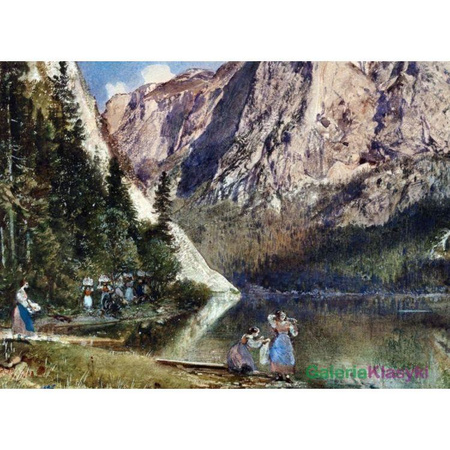 Jezioro Altaussee i Góry Trissel - Rudolf von Alt