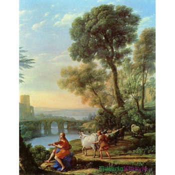 Krajobraz z Apollem i Merkurym - Claude Lorrain