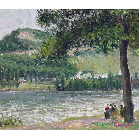 "Cours-la-Reine w Rouen, szara pogoda" - Camille Pissarro