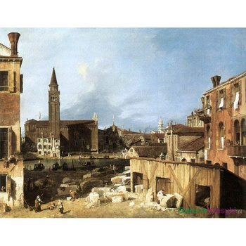 The Stonemason's Yard - Canaletto