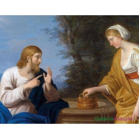 Chrystus i Samarytanka - Ferdinand Georg Waldmuller