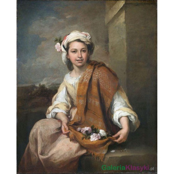 "Dziewczyna z kwiatami" - Bartolomé Esteban Murillo