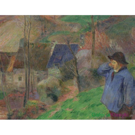 "Krajobraz w Bretanii" - Paul Gauguin