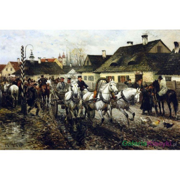 Dzień targowy - Jan Chełmiński