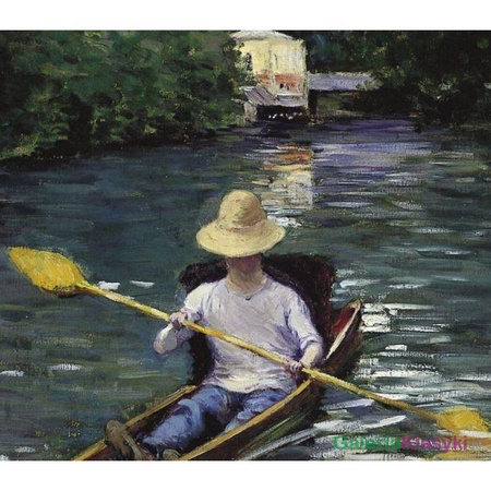 "Kajak na rzece Yerres" - Gustave Caillebotte