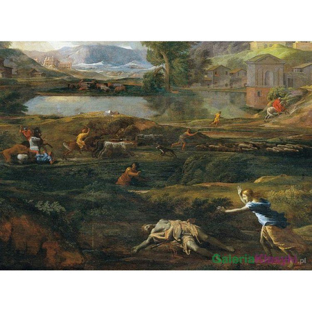 "Krajobraz w czasie burzy z Pyram i Tysbe" - Nicolas Poussin