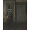 "Kolekcjoner monet" - Vilhelm Hammershoi
