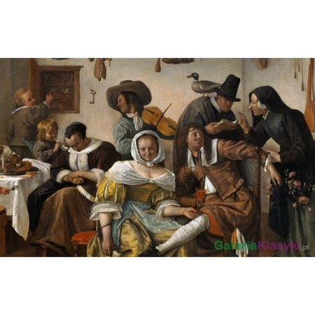 Reprodukcja obrazu: Strzeżcie się luksusu - Jan Steen