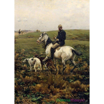 Myśliwy z psami - Alfred Kowalski-Wierusz