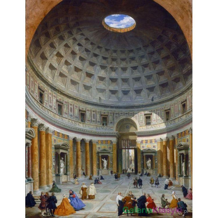 Wnętrze Panteonu w Rzymie - Giovanni Paolo Pannini