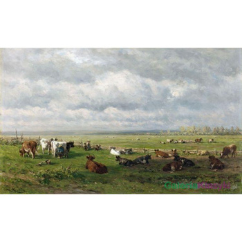 "Krajobraz z bydłem" - Willem Roelofs