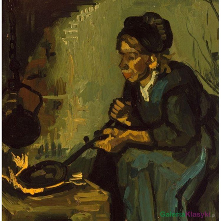Reprodukcja obrazu: Chłopka gotująca na kominku - Vincent van Gogh