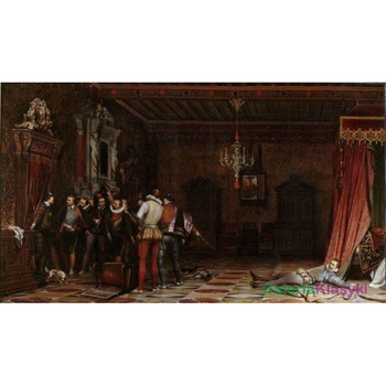 Zabójstwo księcia de Guise w Chateau de Blois - Paul Dalaroche