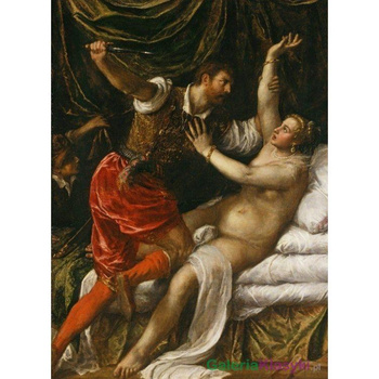 Tarkwiniusz i Lukrecja - Tycjan