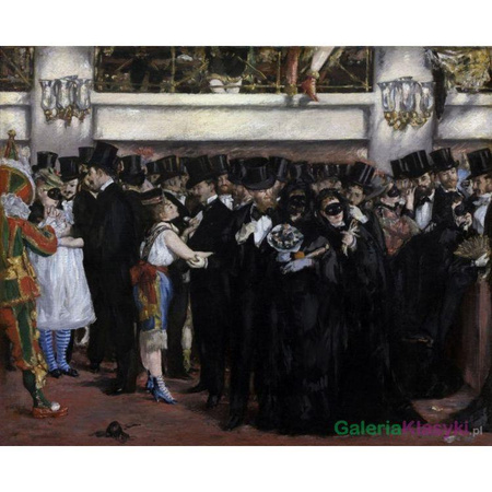 "Bal maskowy w operze" - Edouard Manet