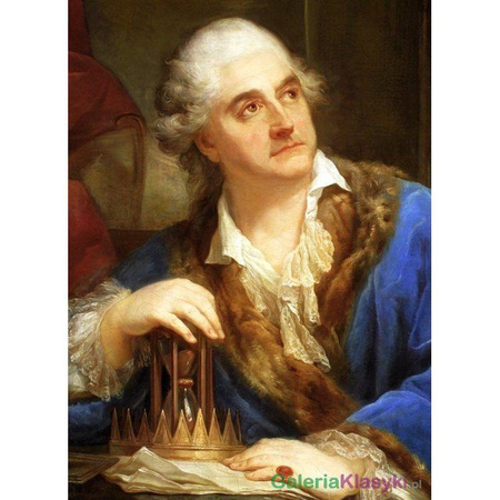 Stanisław August Poniatowski - portret z klepsydrą - Marcello Bacciarelli