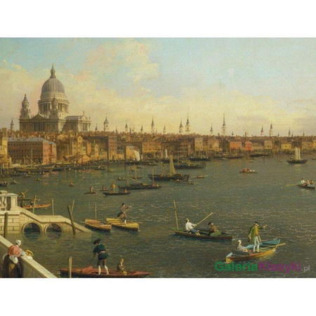 Tamiza od Somerset House Terrace w kierunku miasta - Canaletto
