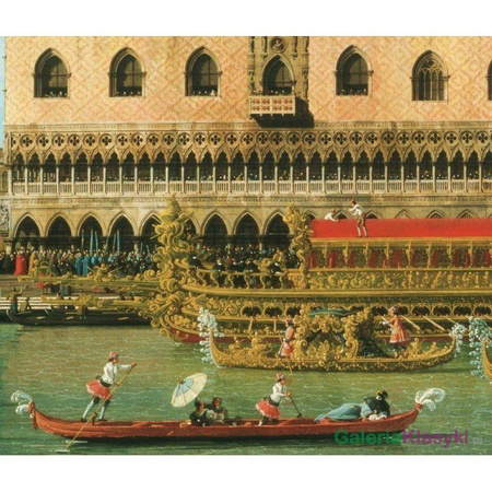 Bucentaur na Molo w dniu Wniebowstąpienia - Canaletto
