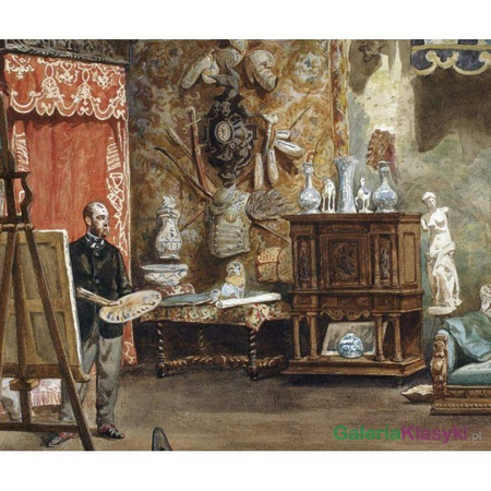 Pracownia Henryka Rodakowskiego w Paryżu - Juliusz Kossak