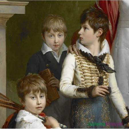 Portret Madame Lannes z dziećmi - Francois Gerard