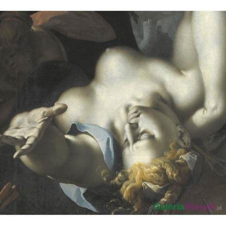 Apollo i Diana karzą Niobe zabijając jej dzieci - Abraham Bloeamert