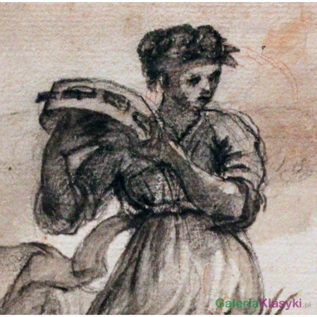 Reprodukcja obrazu: Tancerka z tamburynem - Claude Lorrain