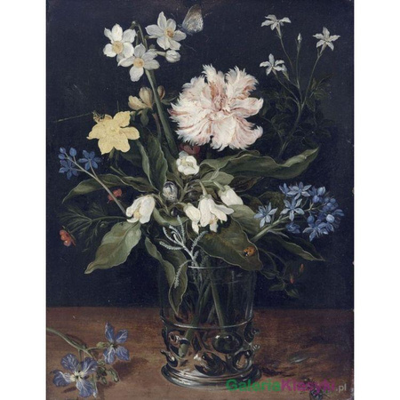 Martwa natura z kwiatami w szkle - Jan Brueghel Starszy