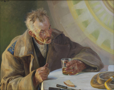 Zesłaniec - lewa część tryptyku - Jacek Malczewski
