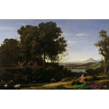 Krajobraz z Apollem i muzami - Claude Lorrain
