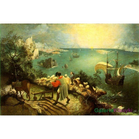 Pejzaż z upadkiem Ikara - Pieter Brueghel