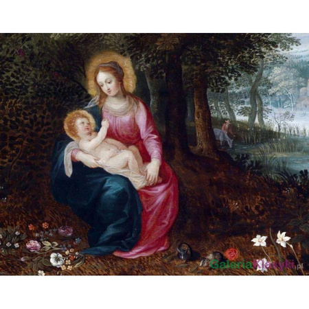 Odpoczynek podczas ucieczki do Egiptu - Jan Brueghel Młodszy