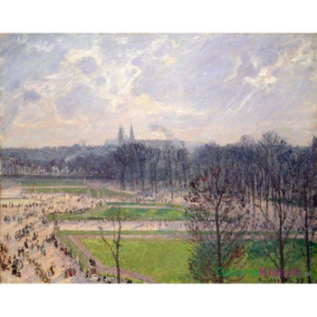 "Ogród Tuileries w zimowe popołudnie" - Camille Pissarro
