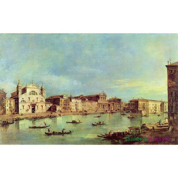 Vedute des Canale Grande zwischen Santa Lucia und der Scalzi -Francesco Lazzaro Guardi