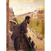 "Mężczyzna na balkonie" - Gustave Caillebotte