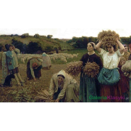 Reprodukcja obrazu: Przywoływanie żniwiarzy - Jules Breton
