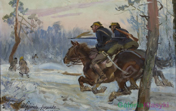 Szarża ułanów - Wojciech Kossak