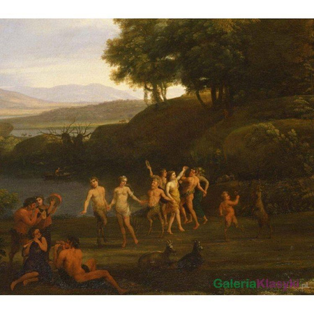 Krajobraz z tańcem satyrów i nimf - Claude Lorrain