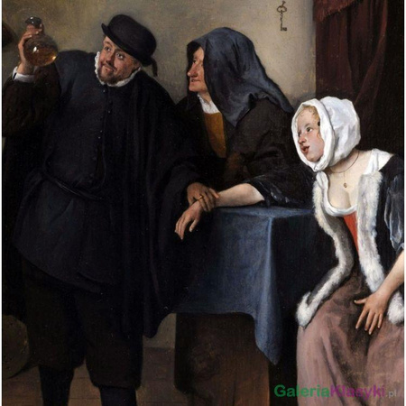 Reprodukcja obrazu: De Piskijker - Jan Steen