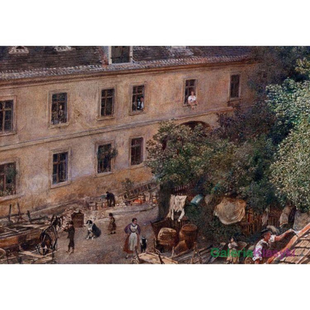 Widok na Alservorstadt - Rudolf von Alt