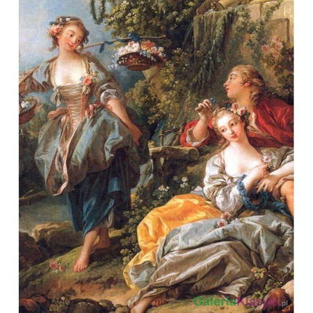 Kochankowie w parku - Francois Boucher