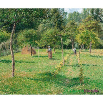 "Sad owocowy w Eragny" - Camille Pissarro