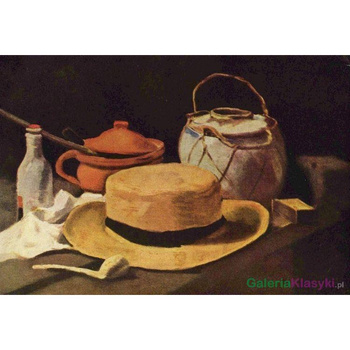 Martwa natura z żółtym słomkowym kapeluszem - Vincent van Gogh